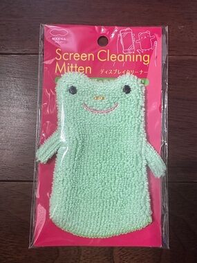 MARINA Mint Green Frog Screen Cleaning Mitten for Kids